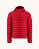 Nico Red Lightweight Hooded Down Jacket