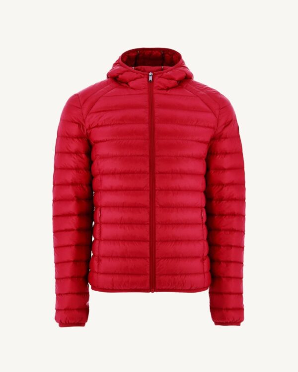 Nico Red Lightweight Hooded Down Jacket