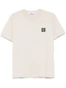 Compass-patch cotton T-shirt