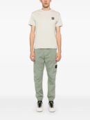 Compass-patch cotton T-shirt