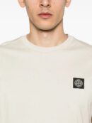 Compass-patch cotton T-shirt