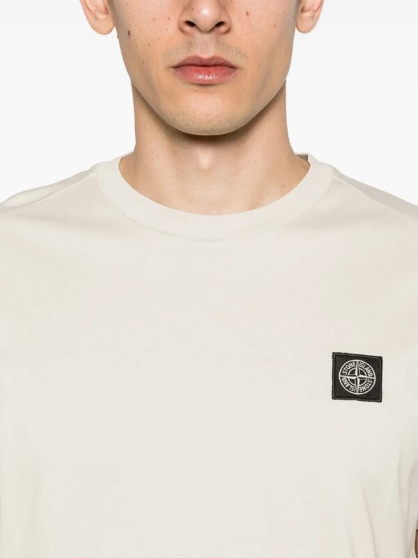 Compass-patch cotton T-shirt - Image 4