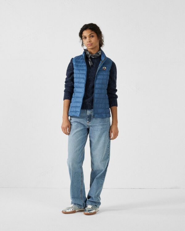 Seda Blue Jeans Sleeveless Lightweight Down Jacket - Image 2