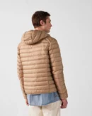 Beige Nico Lightweight Hooded Down Jacket