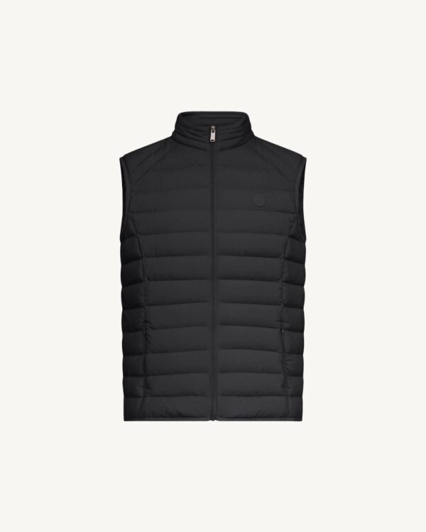 Arafo Black Stretch Sleeveless Down Jacket - Image 2