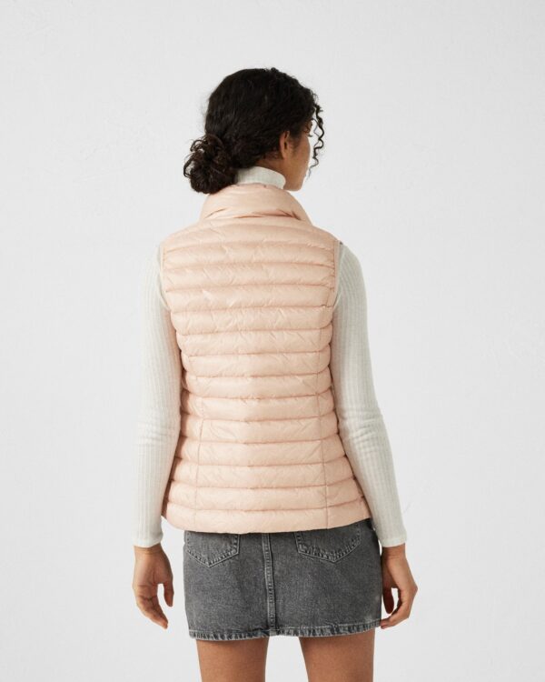 Seda Light Peach Sleeveless Lightweight Down Jacket - Image 4