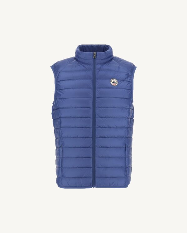 Tom Dark Denim Sleeveless Down Jacket