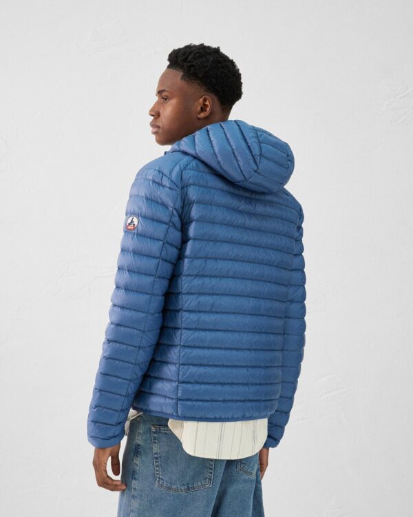Nico Blue Jeans Lightweight Hooded Down Jacket - Image 4