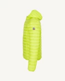 Nico Acid Green Lightweight Hooded Down Jacket