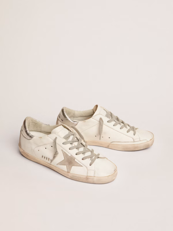 Women's Super-Star with silver heel counter and lettering with metal studs - Image 2