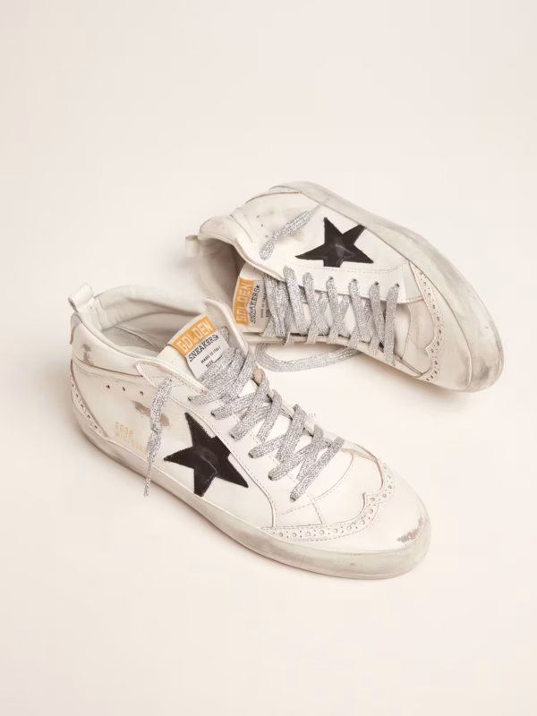 Women's Mid Star with laminated heel counter and glittery laces - Image 2