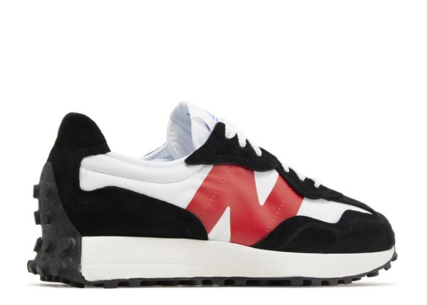 New Balance 327 White True Red - Image 3