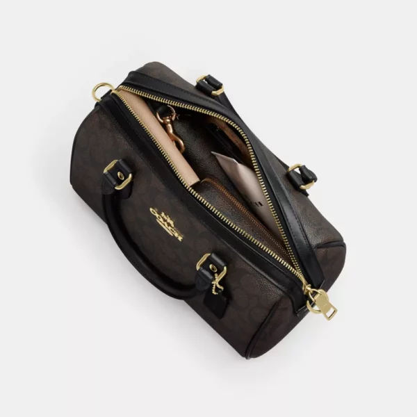 Rowan Signature Canvas Satchel Bag - Image 3