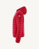 Nico Red Lightweight Hooded Down Jacket