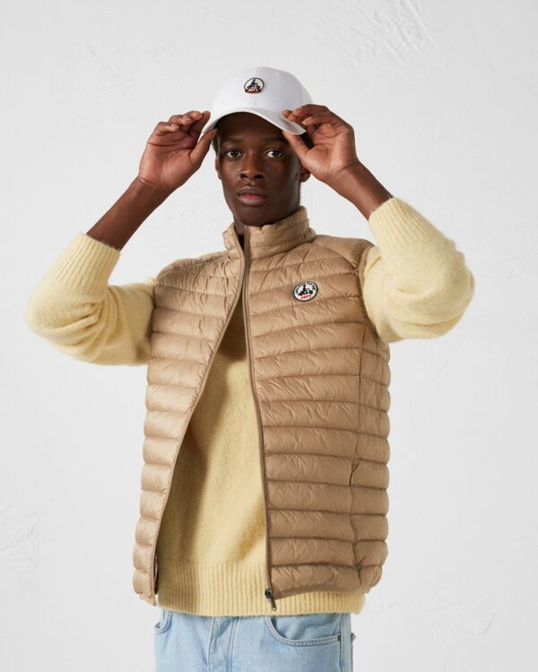 Beige Tom Sleeveless Down Jacket - Image 3