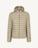 Beige Nico Lightweight Hooded Down Jacket