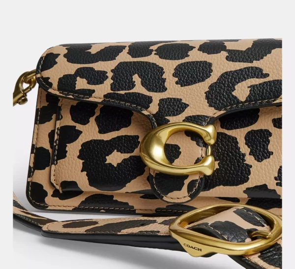 Tabby 20 shoulder bag with leopard print - Image 8