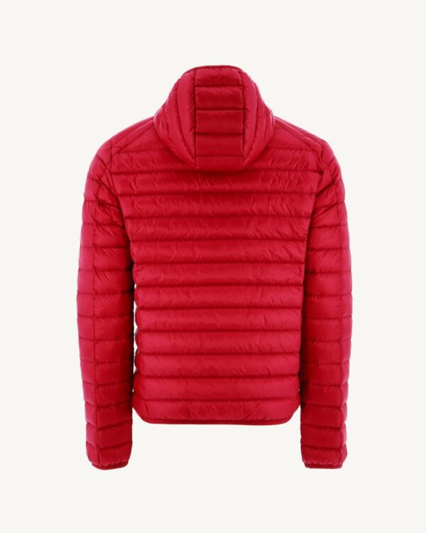 Nico Red Lightweight Hooded Down Jacket - Image 3