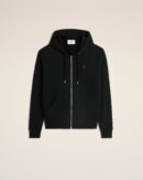 Black Zip-Up Cotton Friend of the Heart Hoodie