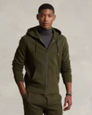 Double knit hoodie - Olive Compagnie
