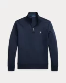 Double Knit Quarter Zip Sweater - Navy Aviator