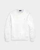 Cotton pique crew neck sweater - White sailor