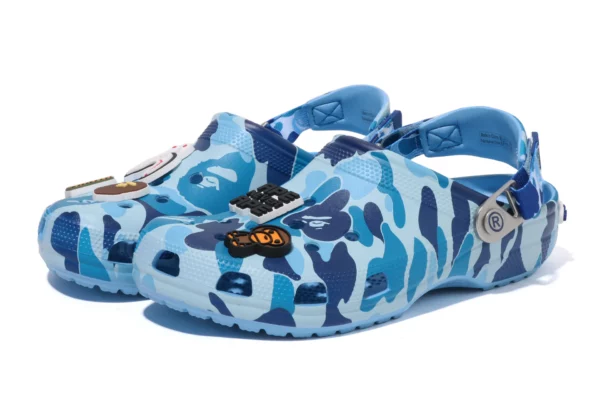 BAPE X CROCS-BLUE
